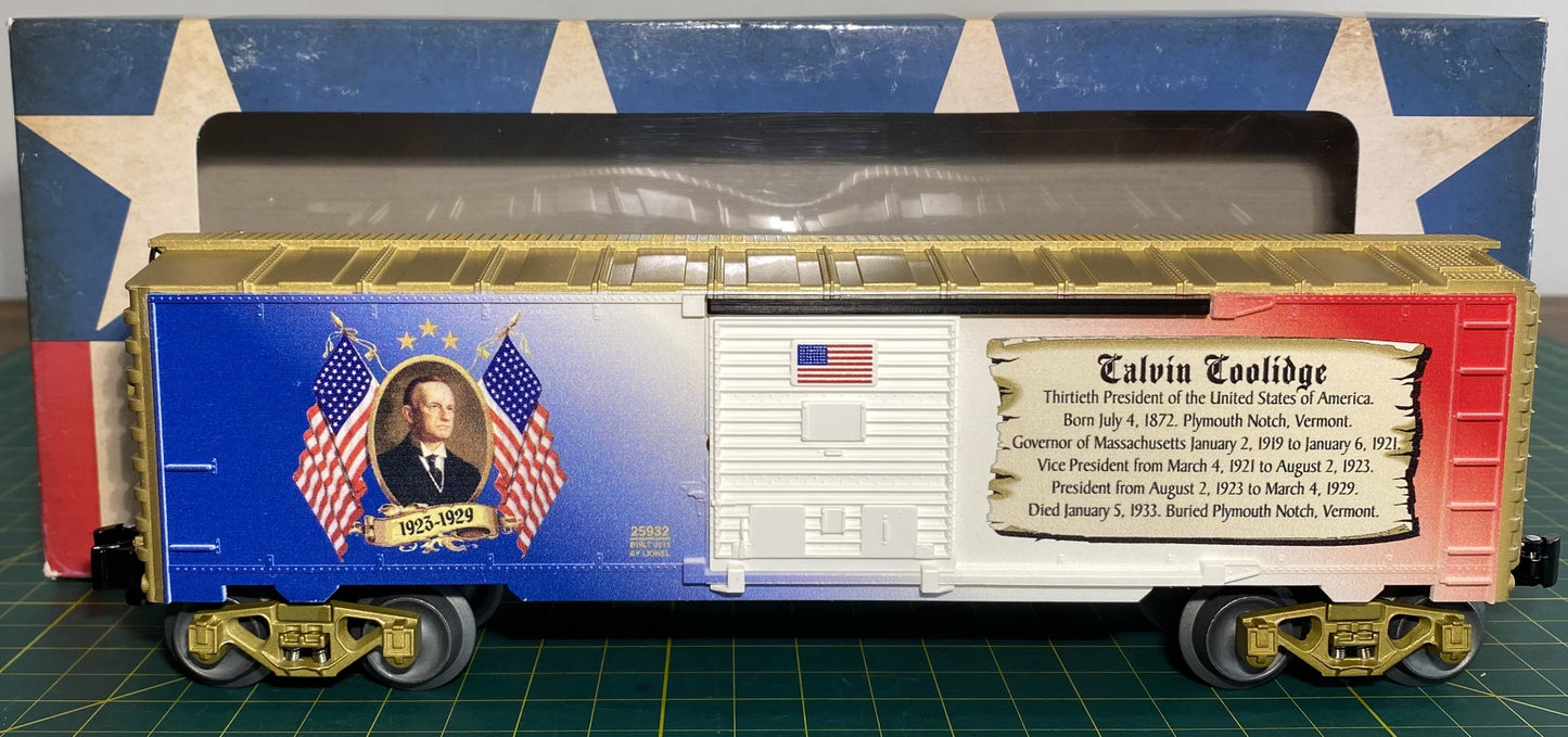 Lionel 6-25932 President Calvin Coolidge Box Car