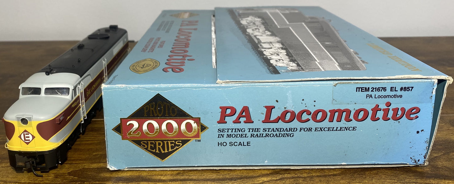 PROTO 2000 HO SCALE #21676 PA LOCOMOTIVE ERIE LACKAWANNA #857