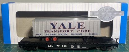 Bachmann 16705 Silver Series HO Flat Car W/Piggyback Trailer Atlantic Coast Line