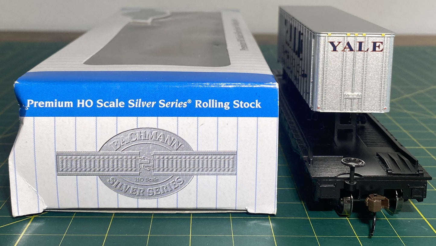 Bachmann 16705 Silver Series HO Flat Car W/Piggyback Trailer Atlantic Coast Line