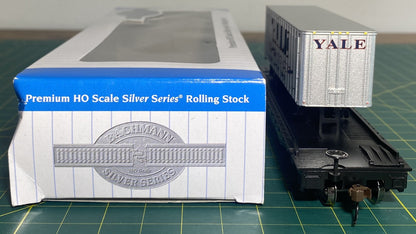 Bachmann 16705 Silver Series HO Flat Car W/Piggyback Trailer Atlantic Coast Line
