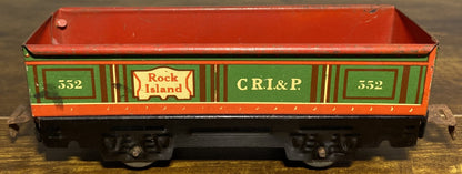 Marx #552 Tin Plate Rock Island C.R.I.&P. Gondola