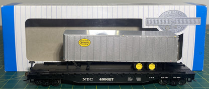 Bachmann Premium 16703 52' 6" Flatcar w/35' Piggyback Trailer NYC