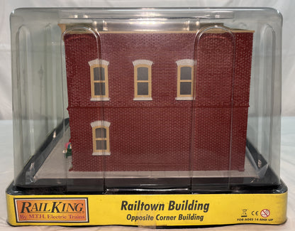MTH 30-90341 O Gauge Metzger Butcher Shop Opposite Corner Building w/Blinking Sign