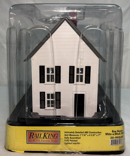 MTH 30-90338 O Gauge Light Blue & White Row House #1
