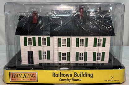 MTH 30-90331 Rail King White w/Green Shutters #4 Country House