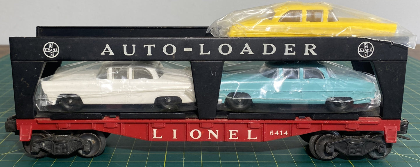 Lionel Post War 6414 Car Carrier (reproduction cars)