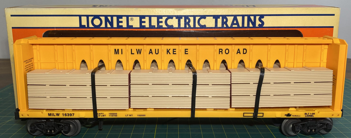 Lionel 6-16397 Milwaukee Road I-Beam Flat Car