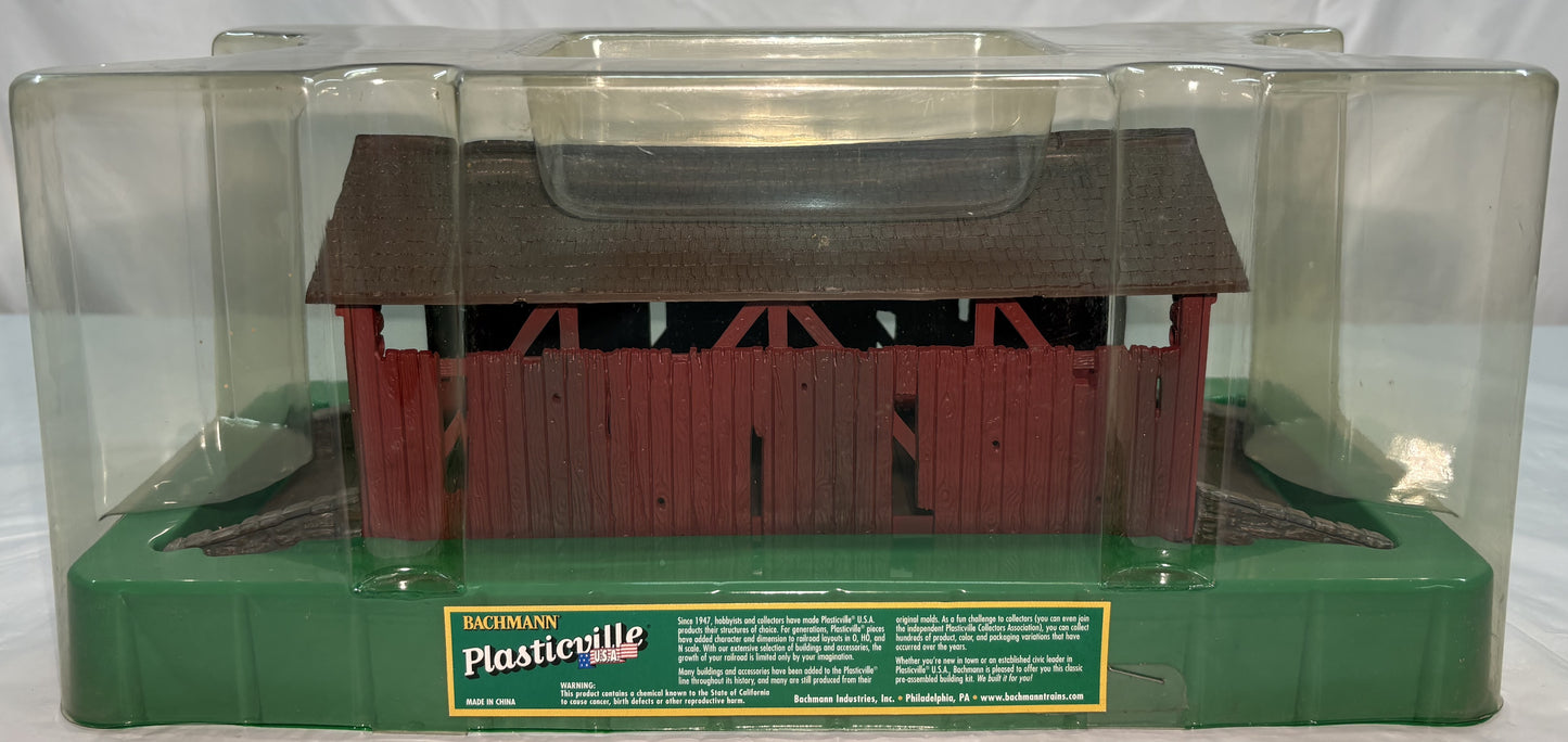 Bachmann 45317 O Gauge Plasticville Built-Up Covered Bridge