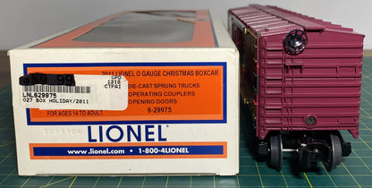 Lionel Modern 6-29975 2011 Christmas Box Car