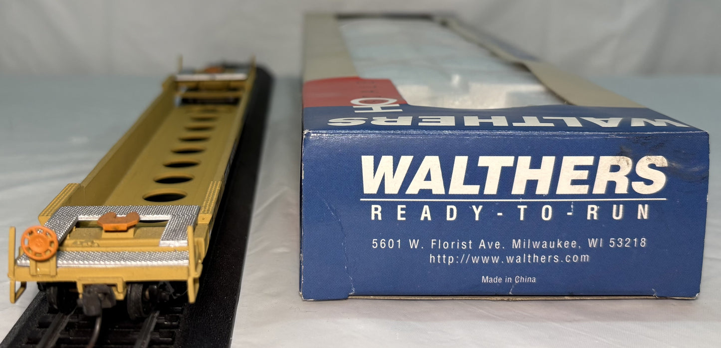 Walthers 932-4305 HO All Purpose 48' Metal Husky Stack Well Car TTX DTTX #456129