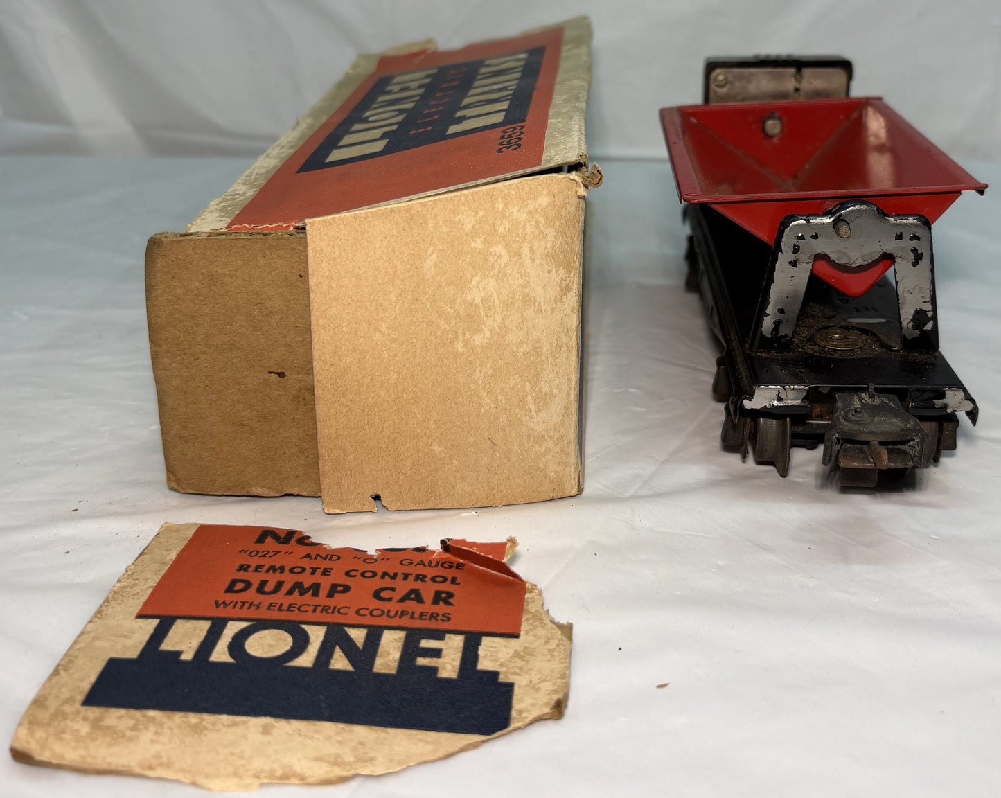 Lionel Pre War 3659 Operating Coal Dump Car