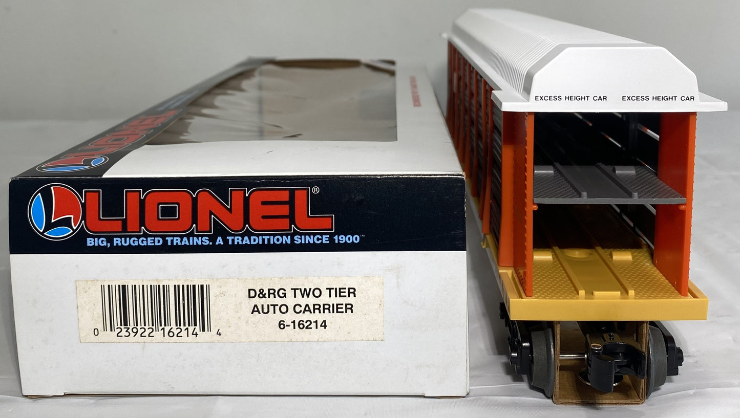 Lionel 6-16214 D&RG Two Tier Auto Carrier