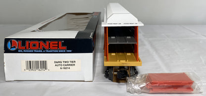 Lionel 6-16214 D&RG Two Tier Auto Carrier