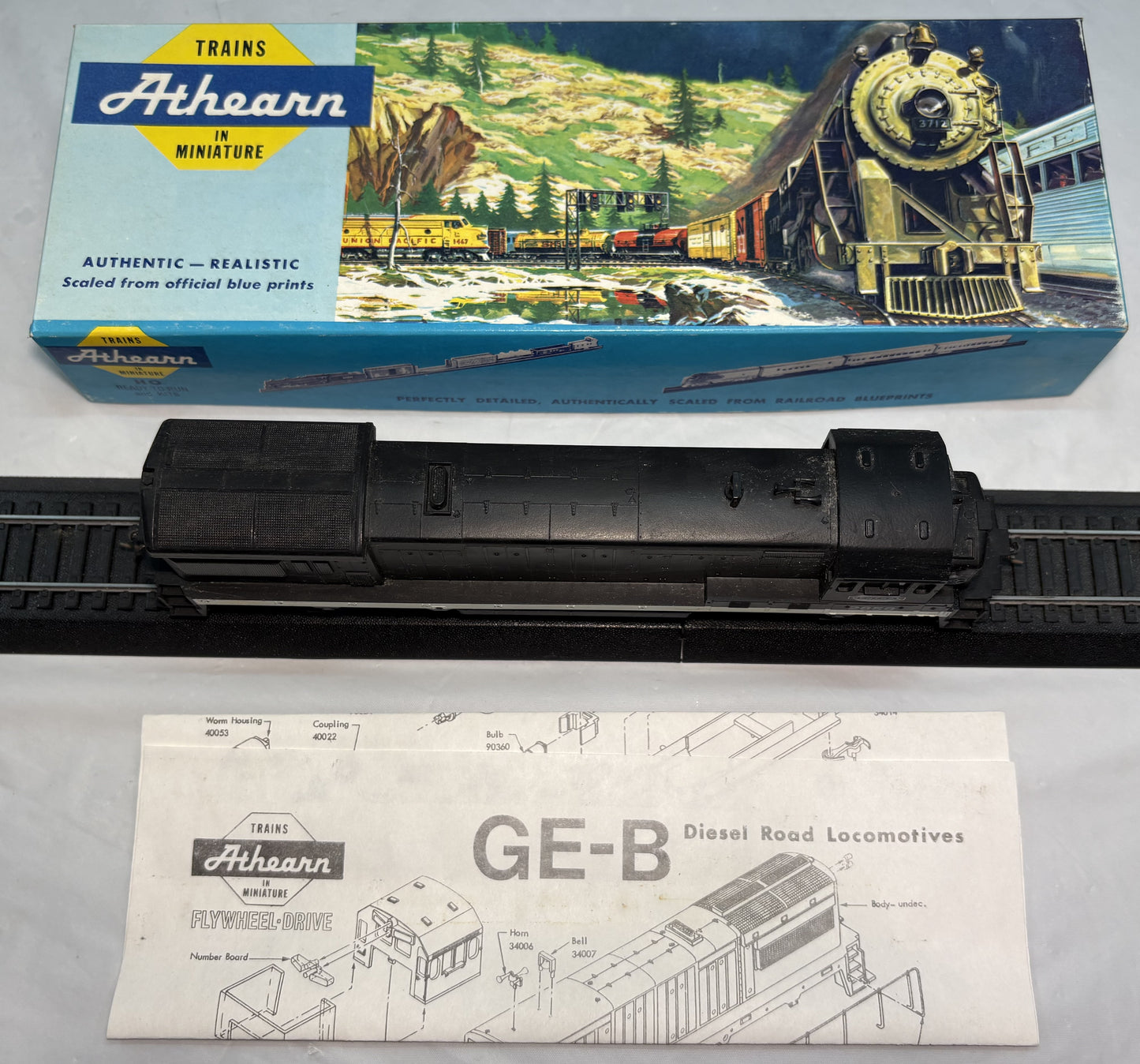 Athearn 3482 HO NYC New York Central 2858 GE U33B Locomotive