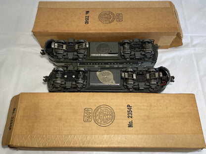 Lionel Post War 2354 F3 New York Central Diesel AA Units with Boxes