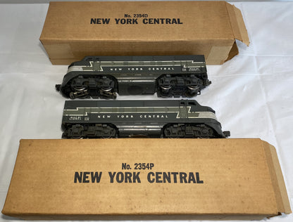 Lionel Post War 2354 F3 New York Central Diesel AA Units with Boxes