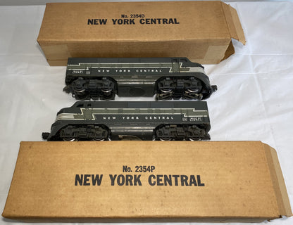 Lionel Post War 2354 F3 New York Central Diesel AA Units with Boxes