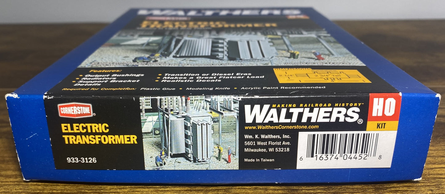 Walthers Electric Transformer -- Kit #933-3126 HO Scale