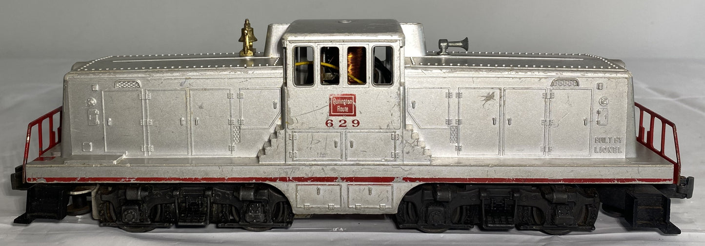 Lionel Post War 629 Burlington 44 Ton Switcher