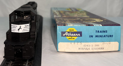 Athearn 3482 HO Scale Norfolk Southern SD40 2 Powered Diesel