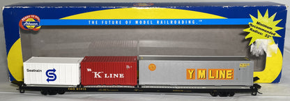 Athearn 74202 Chesapeake & Ohio 85’ All Purpose Flat Car with 3 Containers