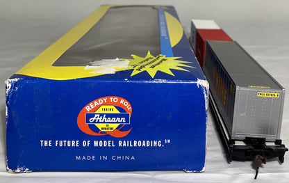 Athearn 74202 Chesapeake & Ohio 85’ All Purpose Flat Car with 3 Containers