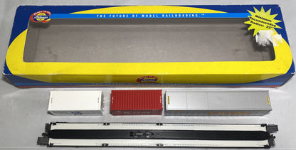 Athearn 74202 Chesapeake & Ohio 85’ All Purpose Flat Car with 3 Containers