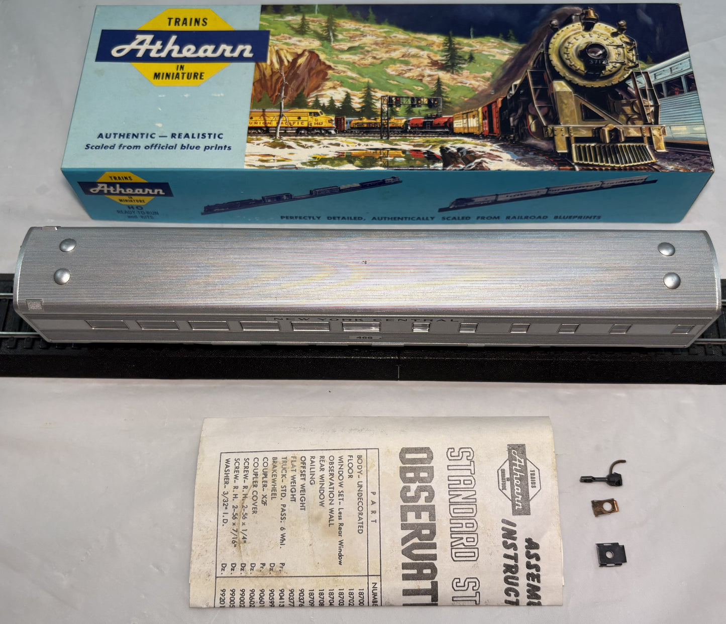 Athearn 1872 HO New York Central Observation Car