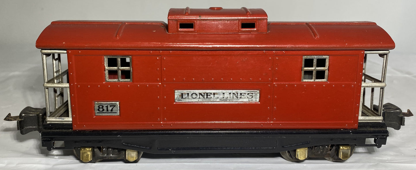 Lionel Pre War 817 Red Caboose