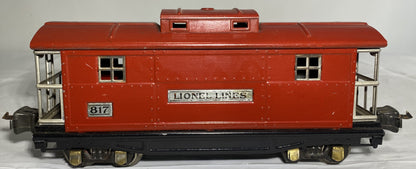 Lionel Pre War 817 Red Caboose