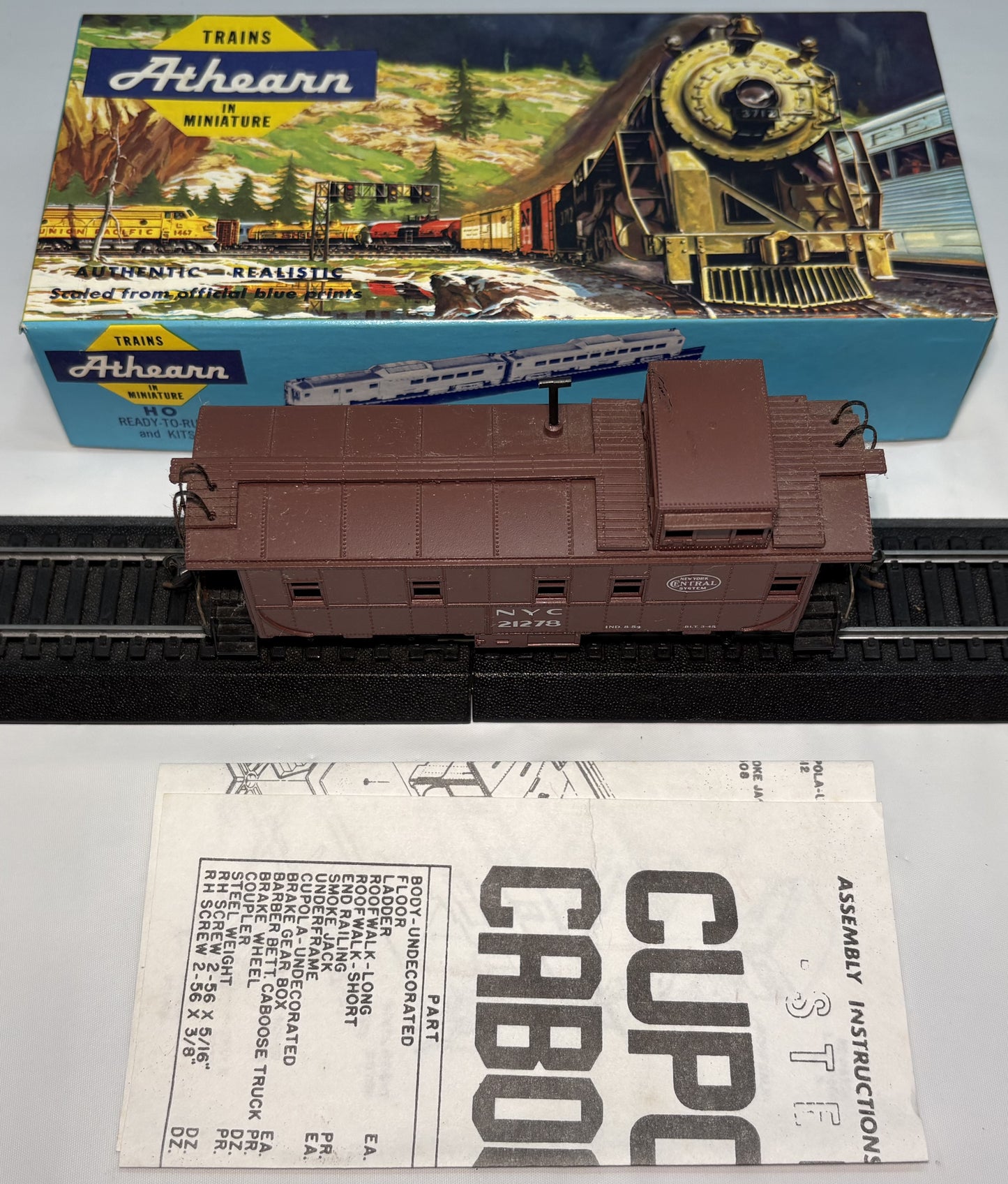 Athearn 1268 HO New York Central Caboose #21278