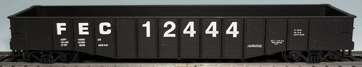 Athearn BEV-BEL 852-2 HO Florida East Coast 50' Steel Gondola #12444