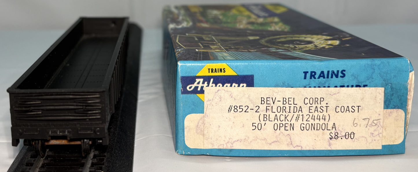 Athearn BEV-BEL 852-2 HO Florida East Coast 50' Steel Gondola #12444