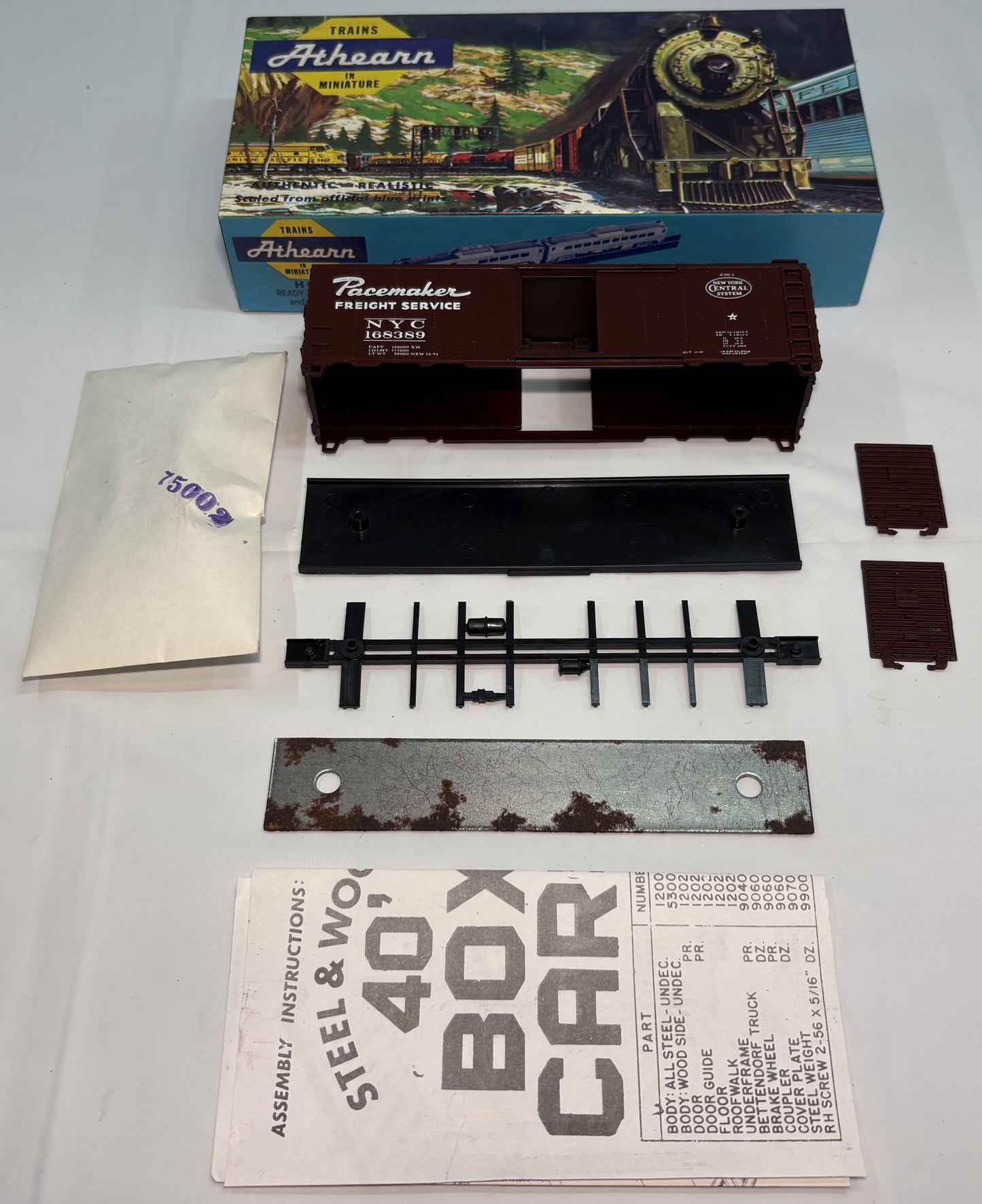 Athearn Bev-Bel 1168-1 HO scale New York Central ‘Pacemaker’ 40ft Boxcar