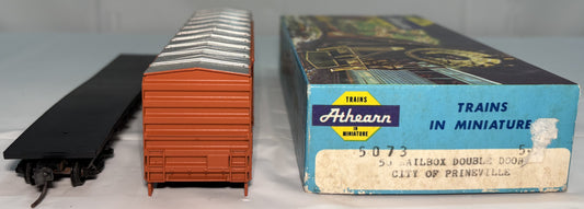 Athearn 5073 HO Scale City of Prineville 50' Railway Boxcar Double Door Kit