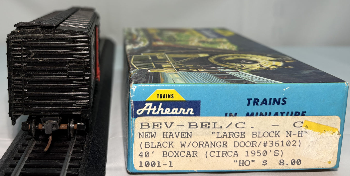 Athearn 1001-1 HO New Haven Large Block “N-H” 40’ Boxcar