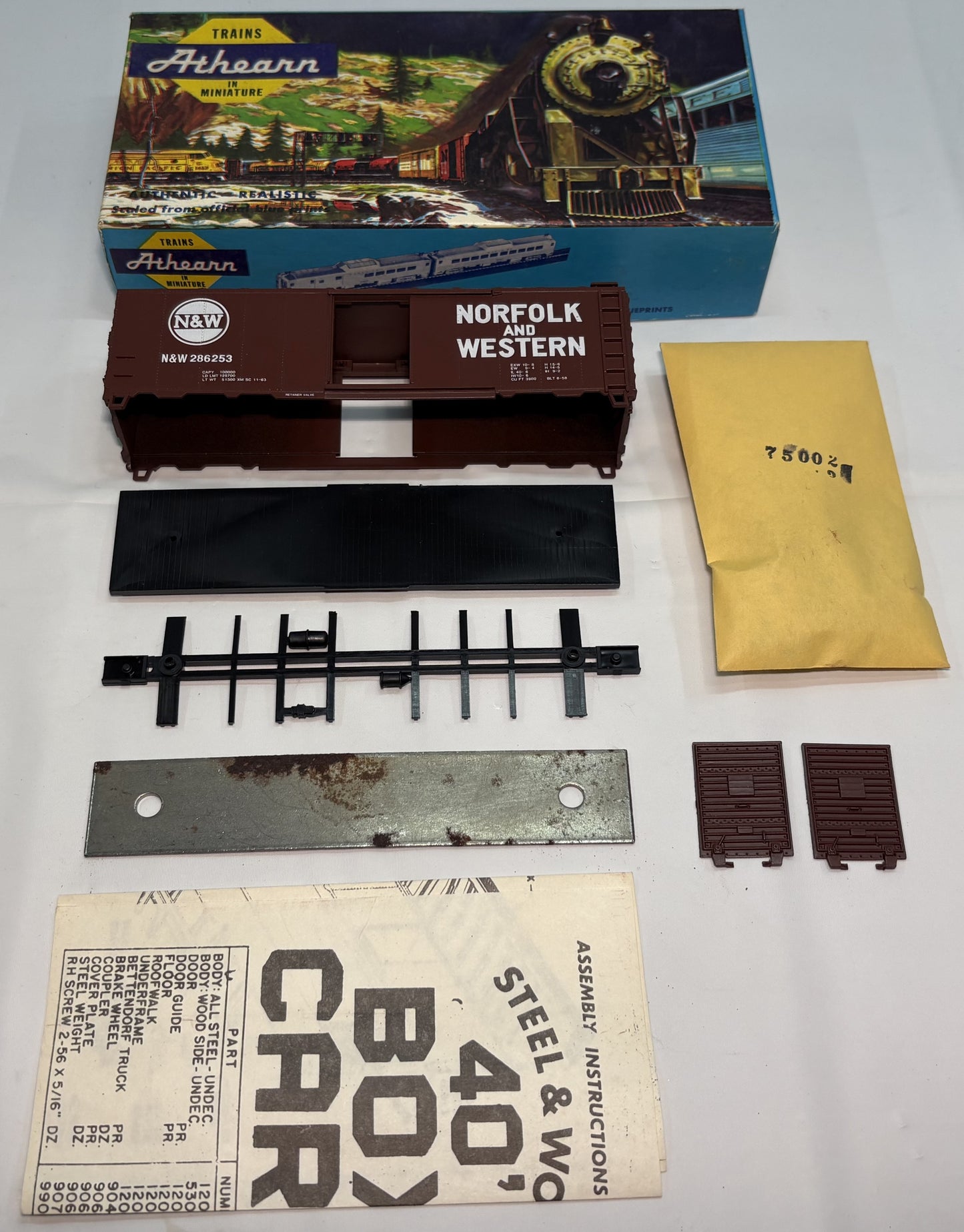 Athearn Bev-Bel 451-1 HO 40' Box Car Norfolk & Western