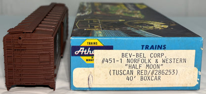 Athearn Bev-Bel 451-1 HO 40' Box Car Norfolk & Western