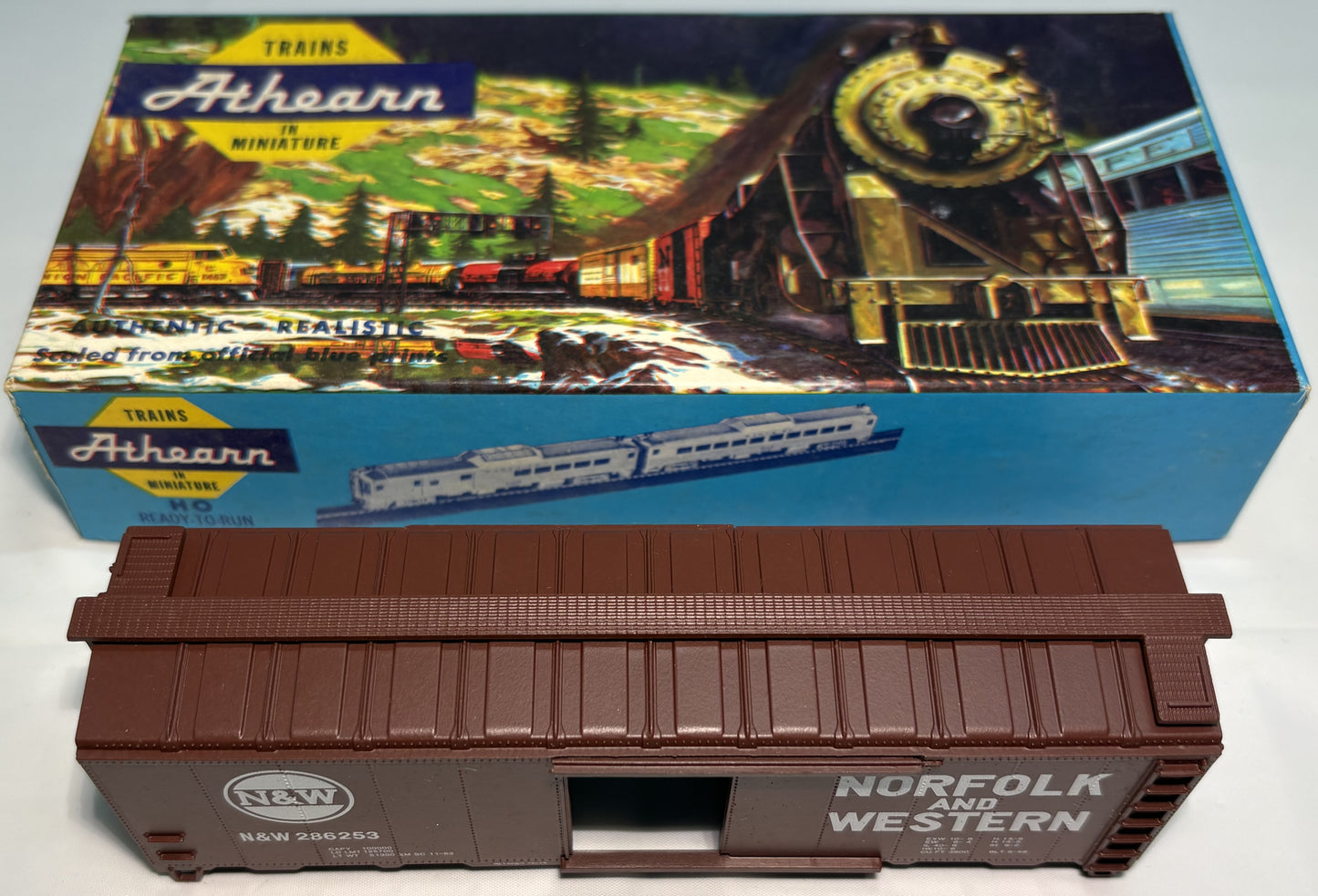 Athearn Bev-Bel 451-1 HO 40' Box Car Norfolk & Western
