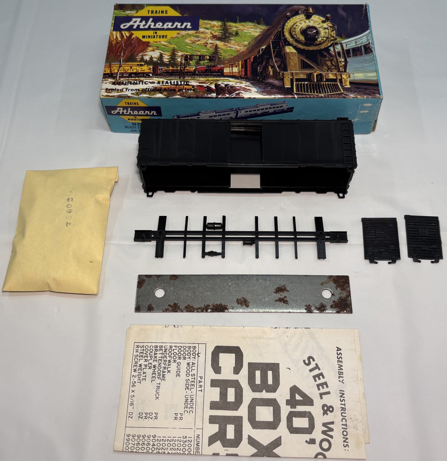 Athearn 1200 HO 40’ Box Car Undecorated