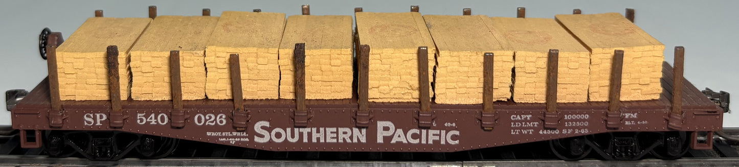 Athearn 1348 HO Southern Pacific 40ft Flat Car w/ Stakes