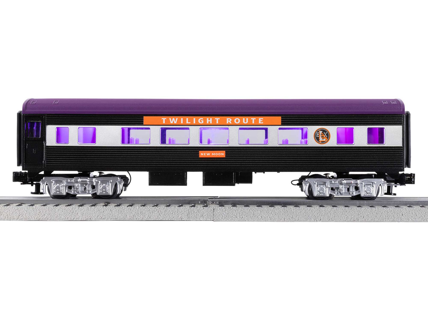 Lionel 2427930 O Gauge Halloween Streamlined Passenger Coach "New Moon"
