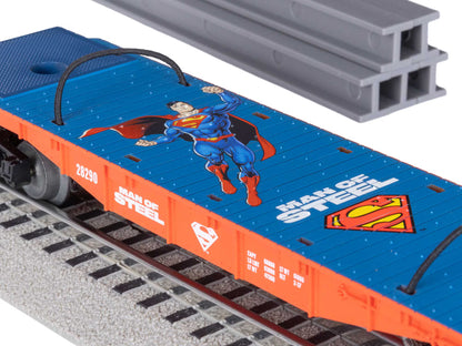 Lionel 2428290 DC Comics Superman Man of Steel I-Beam Flatcar