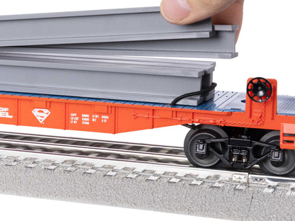 Lionel 2428290 DC Comics Superman Man of Steel I-Beam Flatcar