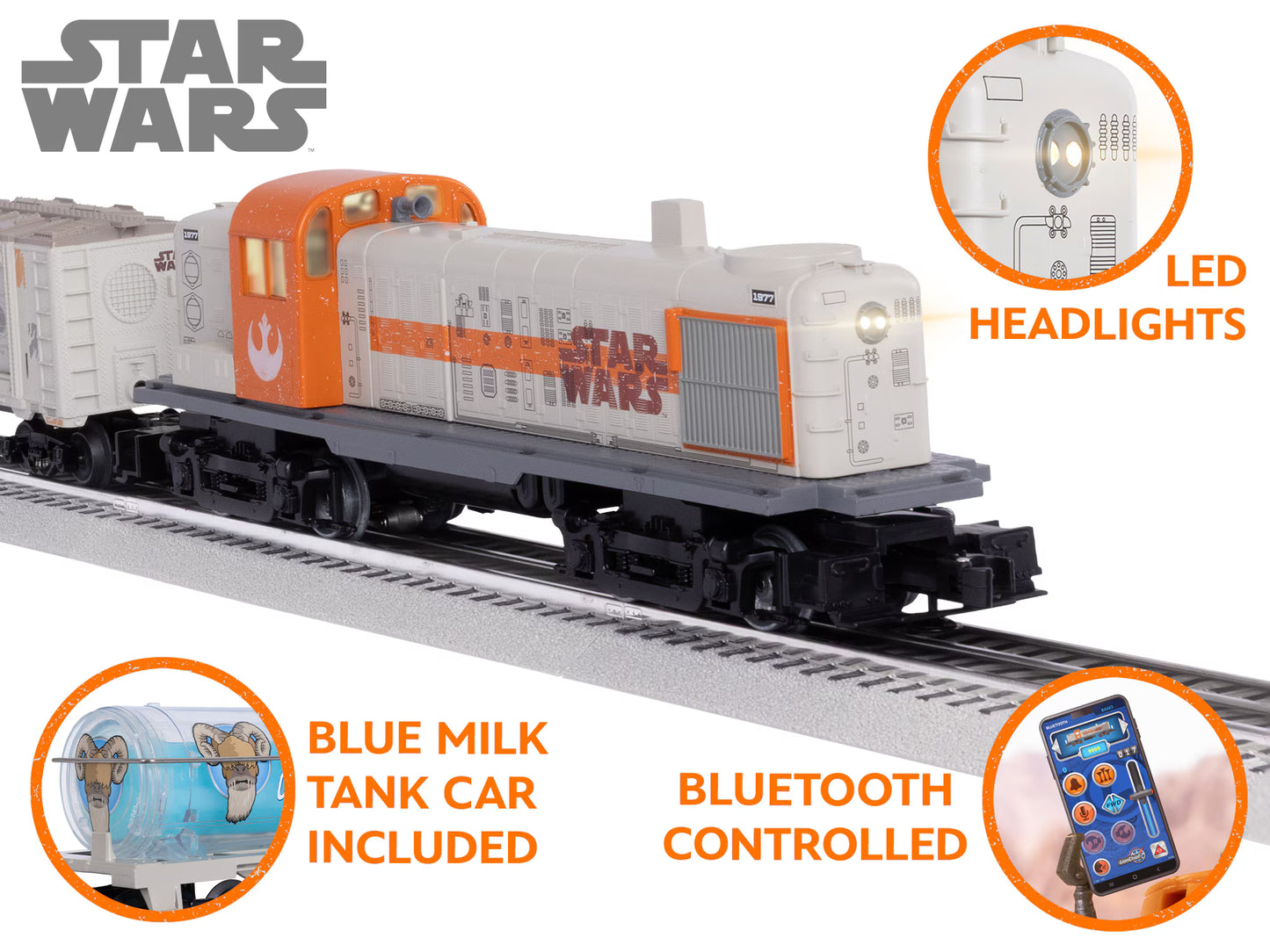 Lionel 2523040 STAR WARS™ Rebel RS-3 LionChief Freight Set