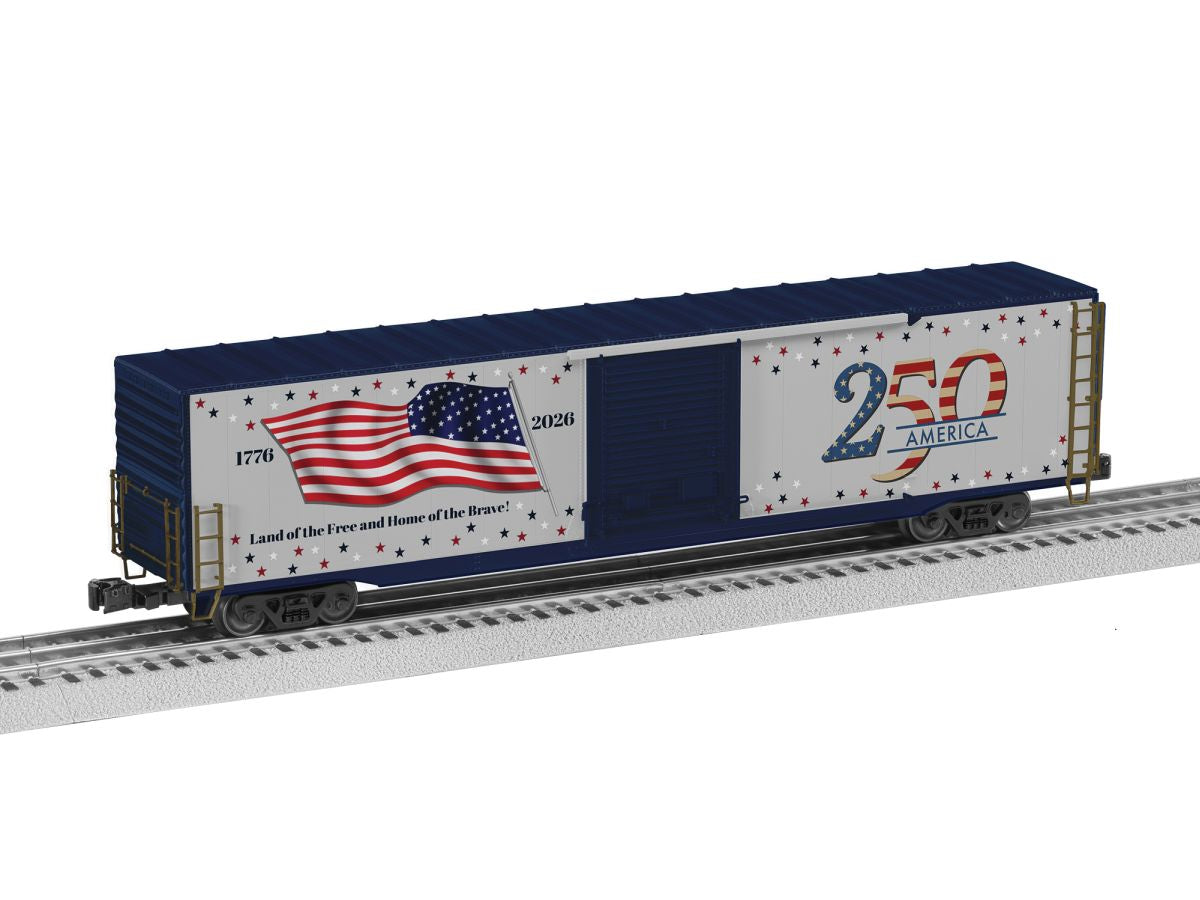 Lionel 2626010 America 250 Lighted Flag 60′ Boxcar