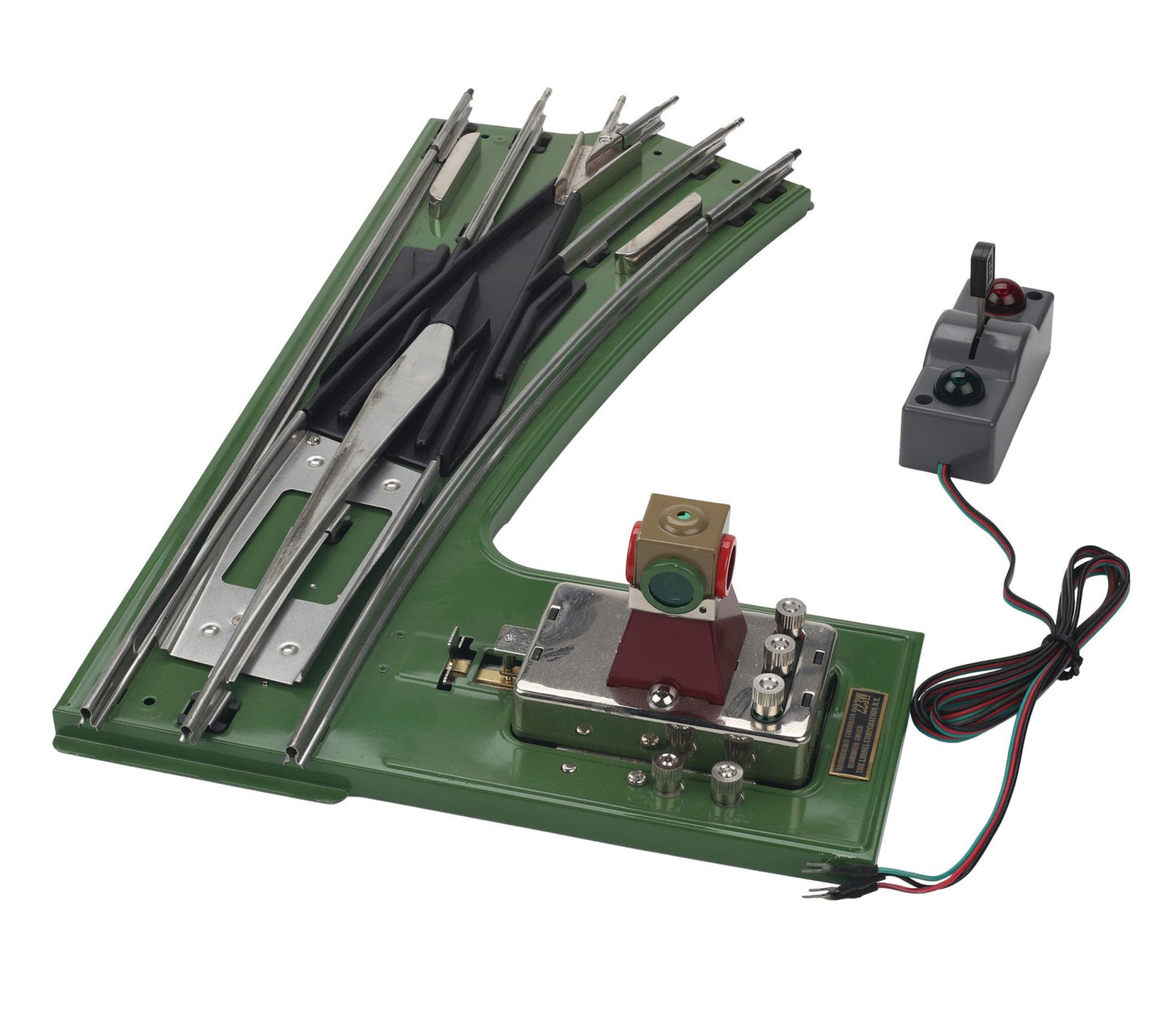 MTH 10-99074 Std. Gauge Tinplate Std. Gauge Switch (Wide Radius) - Right Hand 72 Green