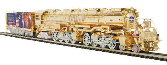 MTH 20-30159-1 Scale Premier Donald J. Trump 4-8-8-4 Big Boy Steam Engine (Oil Burner) w/ Proto-Sound 3.0 (Hi-Rail Wheels)
