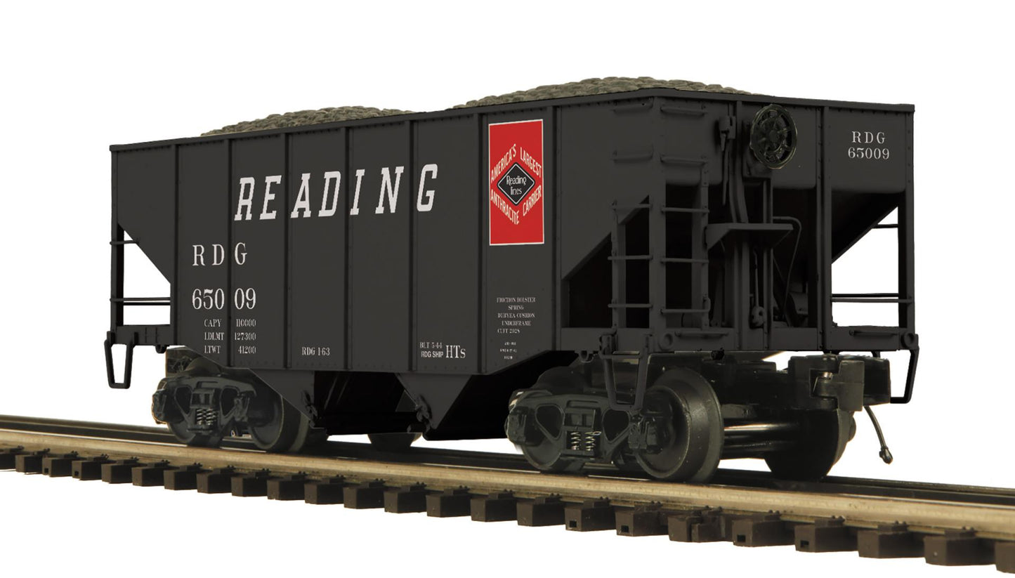 MTH 20-95705 Reading O Scale Premier 2-Bay Fish Belly Hopper Car